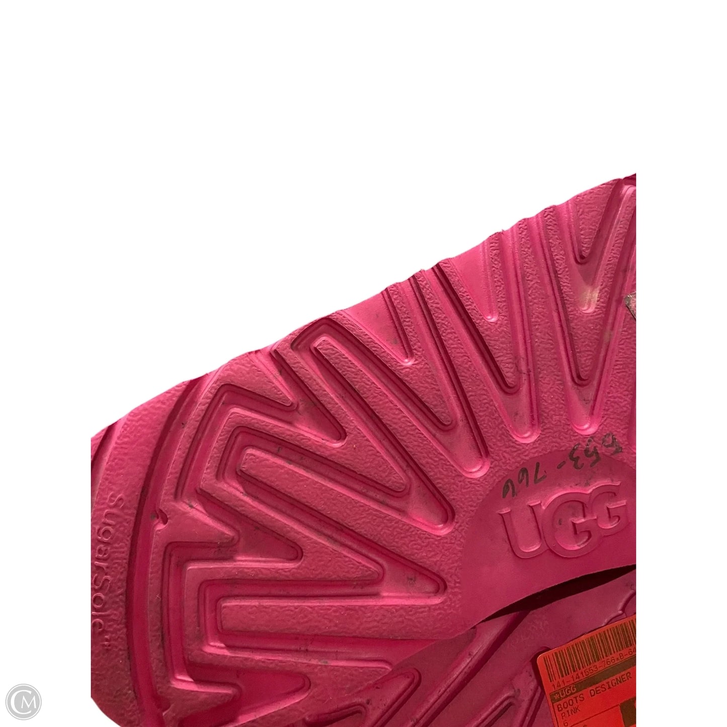 Boots Designer By Ugg In Pink, Size: 6