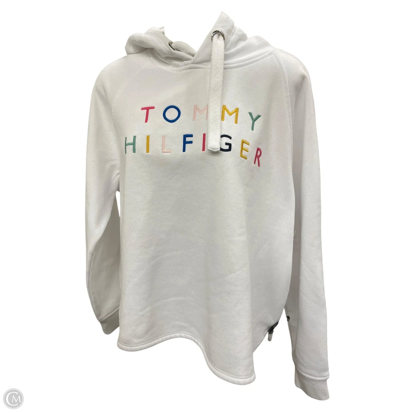 Sweatshirt Hoodie By Tommy Hilfiger In White, Size: S