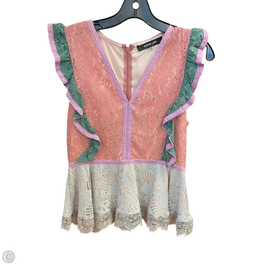 Top Sleeveless By Sugar Lips In Multi-colored, Size: M