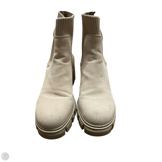 Boots Ankle Heels By Clothes Mentor In Tan, Size: 9