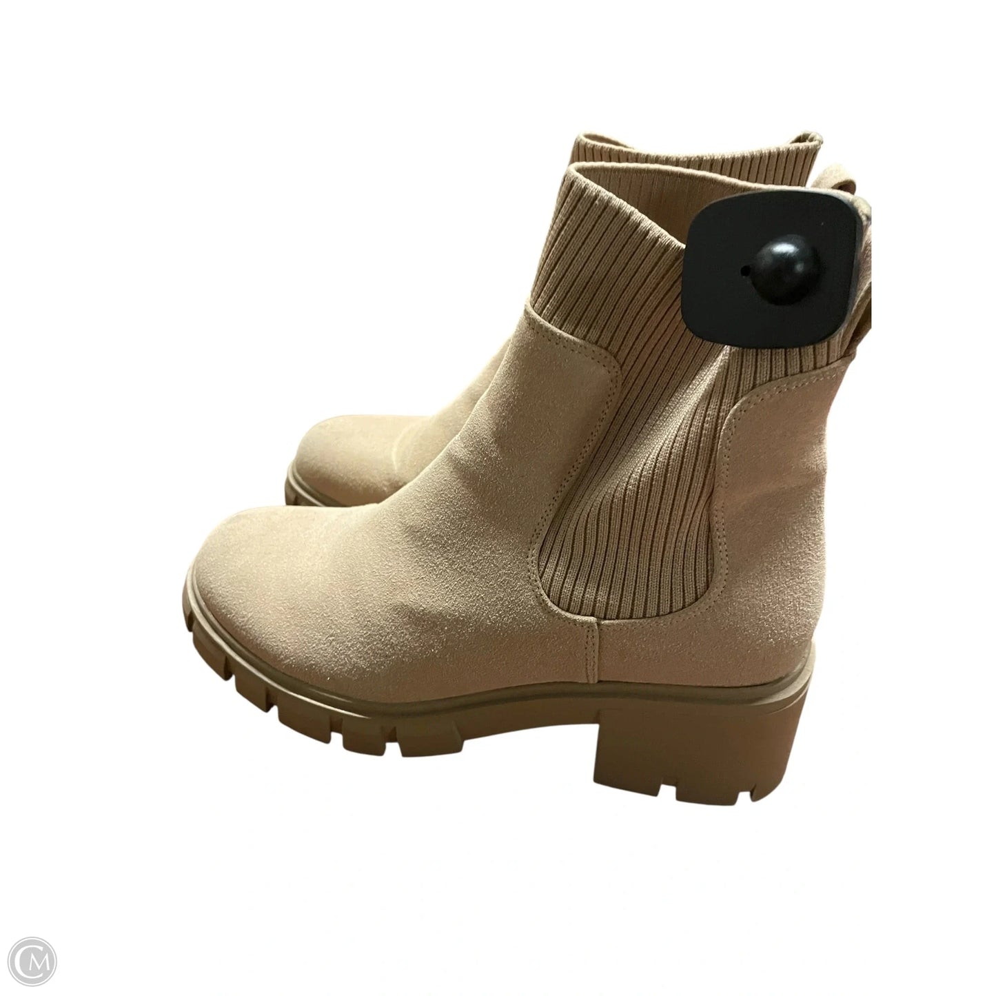 Boots Ankle Heels By Clothes Mentor In Tan, Size: 9