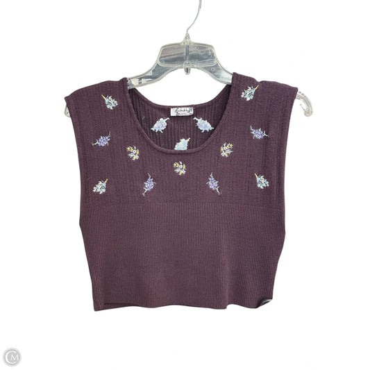 Top Sleeveless By Free People In Purple, Size: S