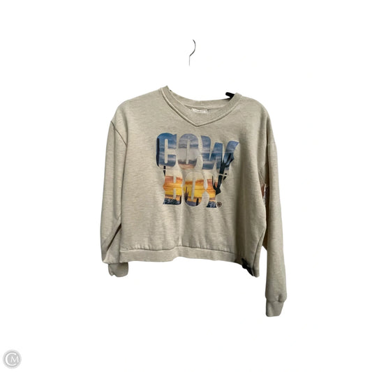 Sweatshirt Crewneck By Ariat In Cream, Size: S