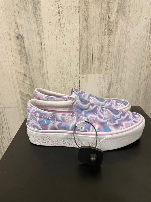 Purple Shoes Sneakers Vans, Size 9