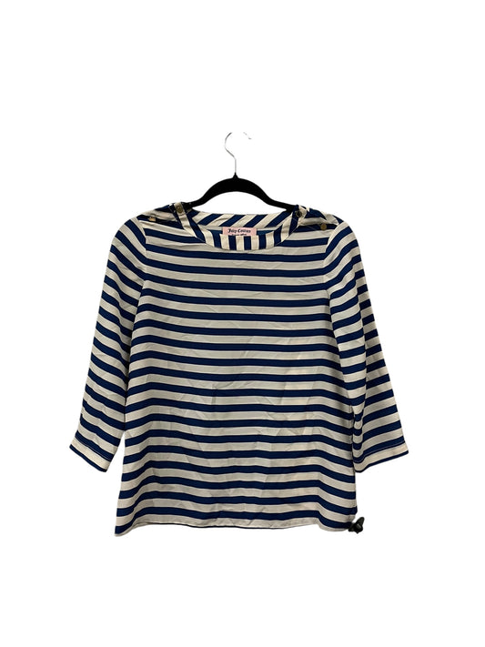 Top Long Sleeve By Juicy Couture In Blue, Size: Xs