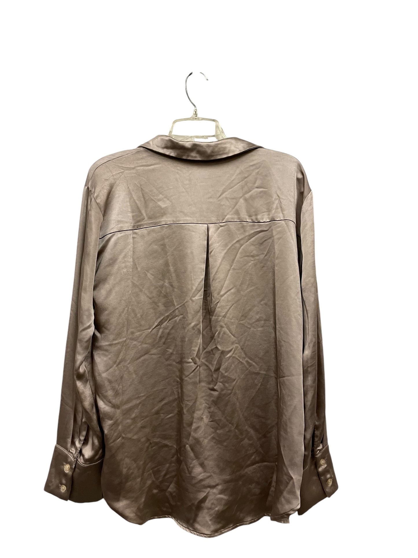 Top Long Sleeve By Mystree In Brown, Size: L