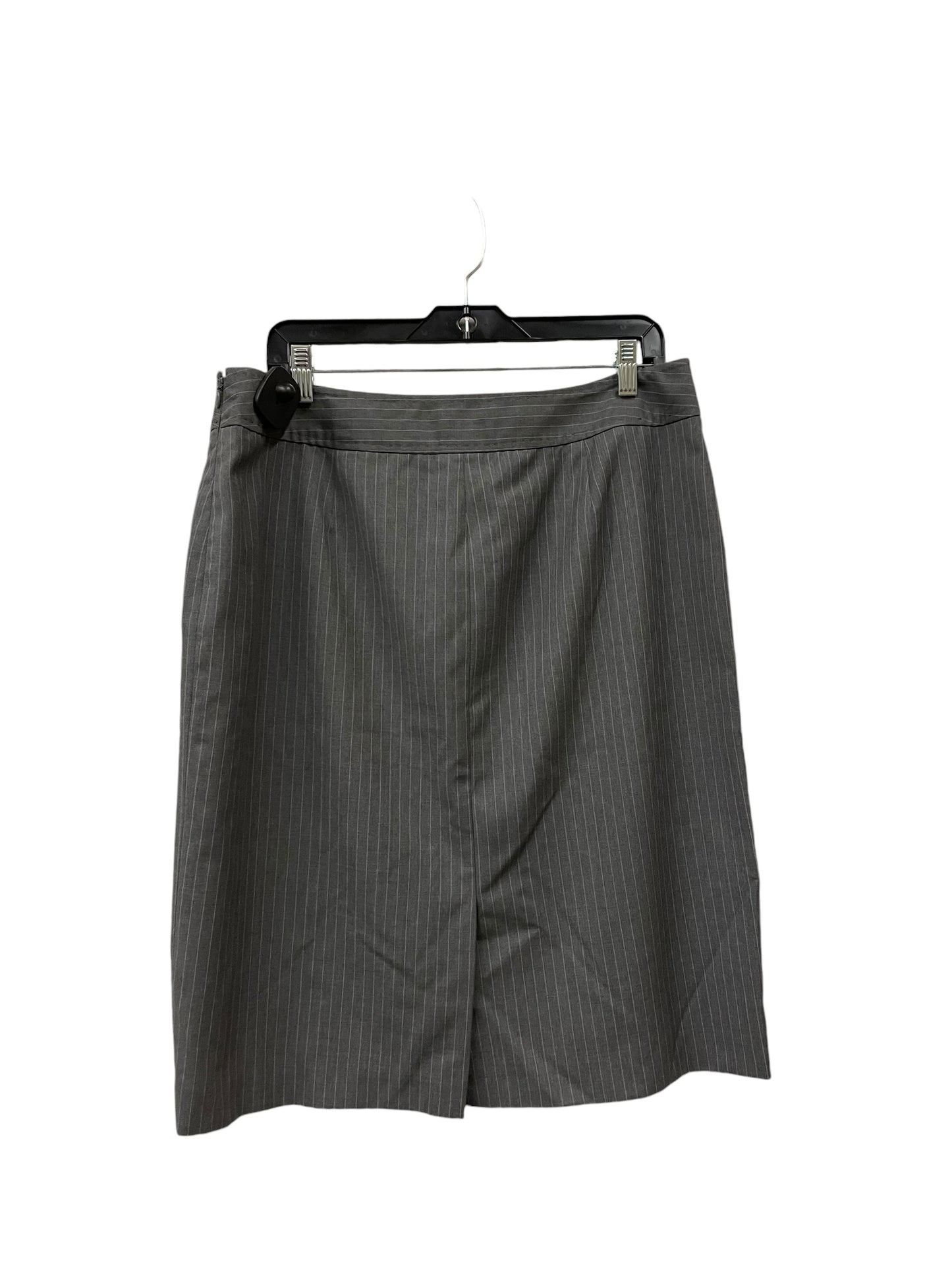 Skirt Midi By Brooks Brothers In Grey, Size: 14