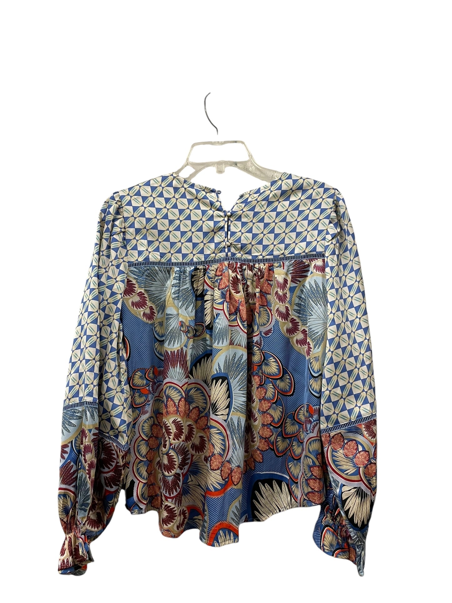 Top Long Sleeve By Fate In Blue, Size: Xs