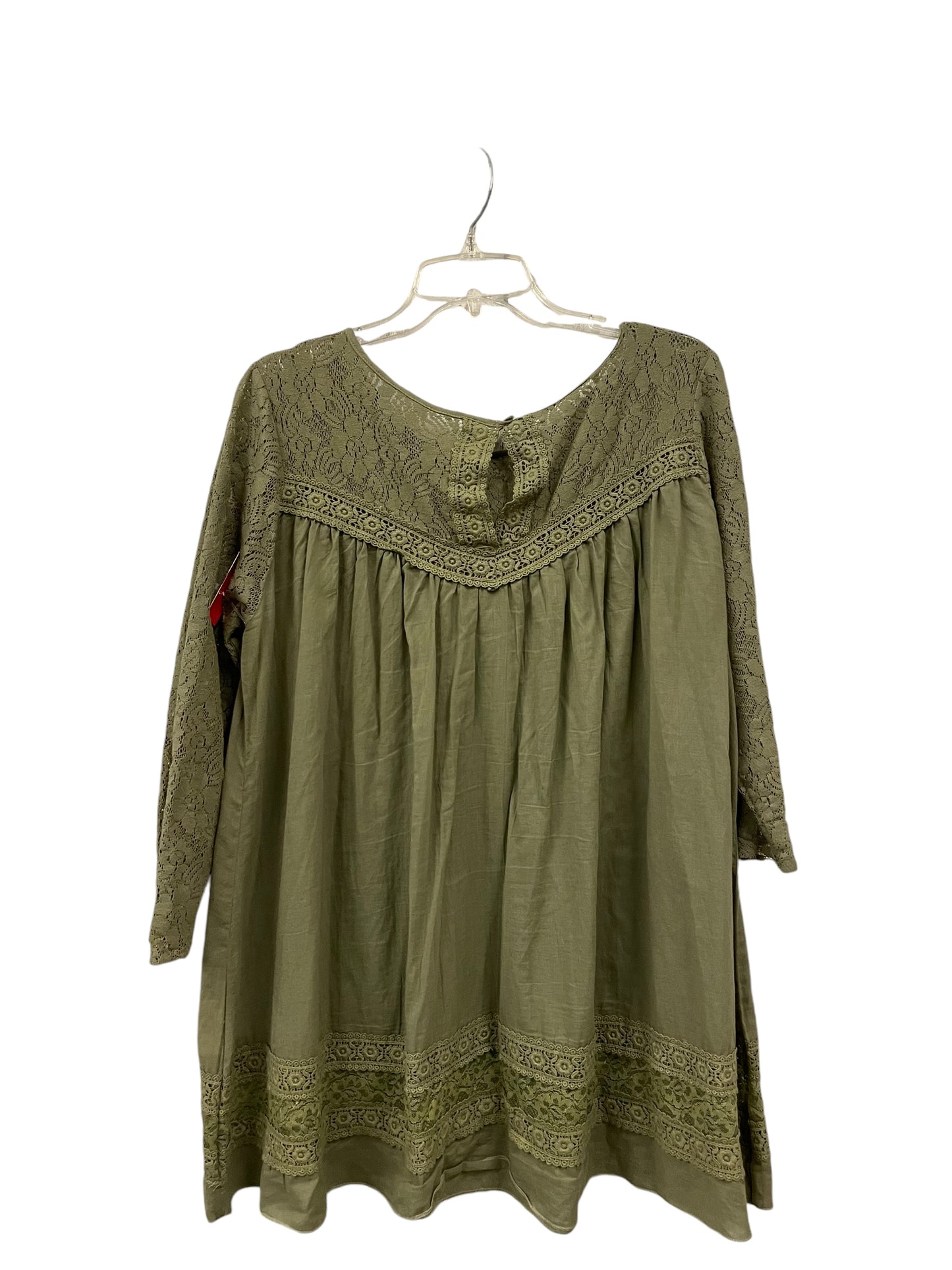 TOP LS    CLOTHES MENTOR in GREEN, Size: L