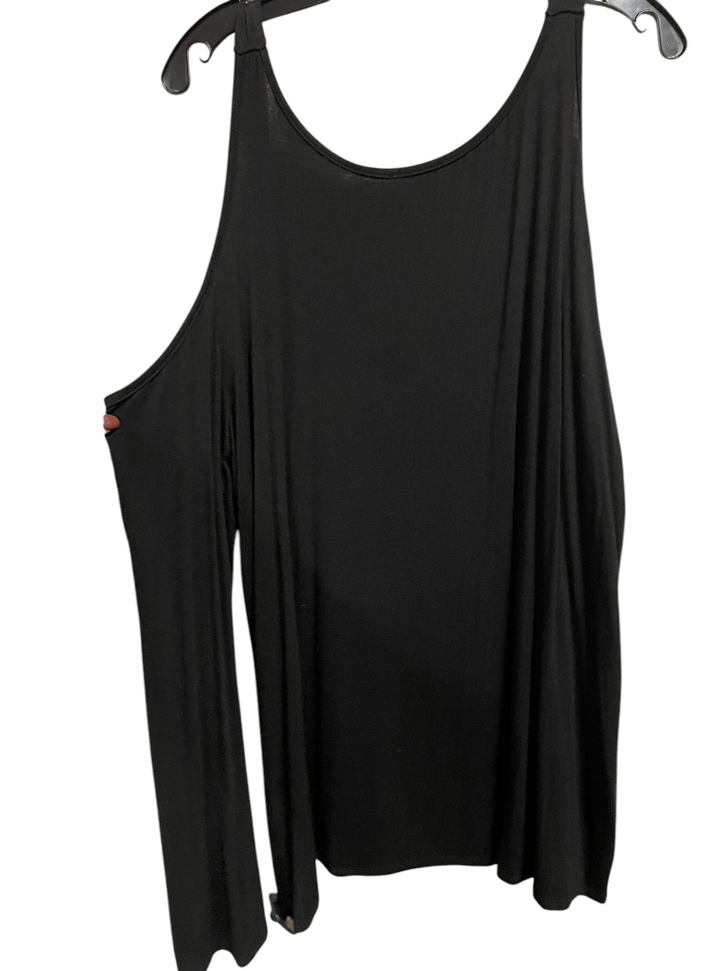 Top Long Sleeve By Blumin In Black, Size: 2x