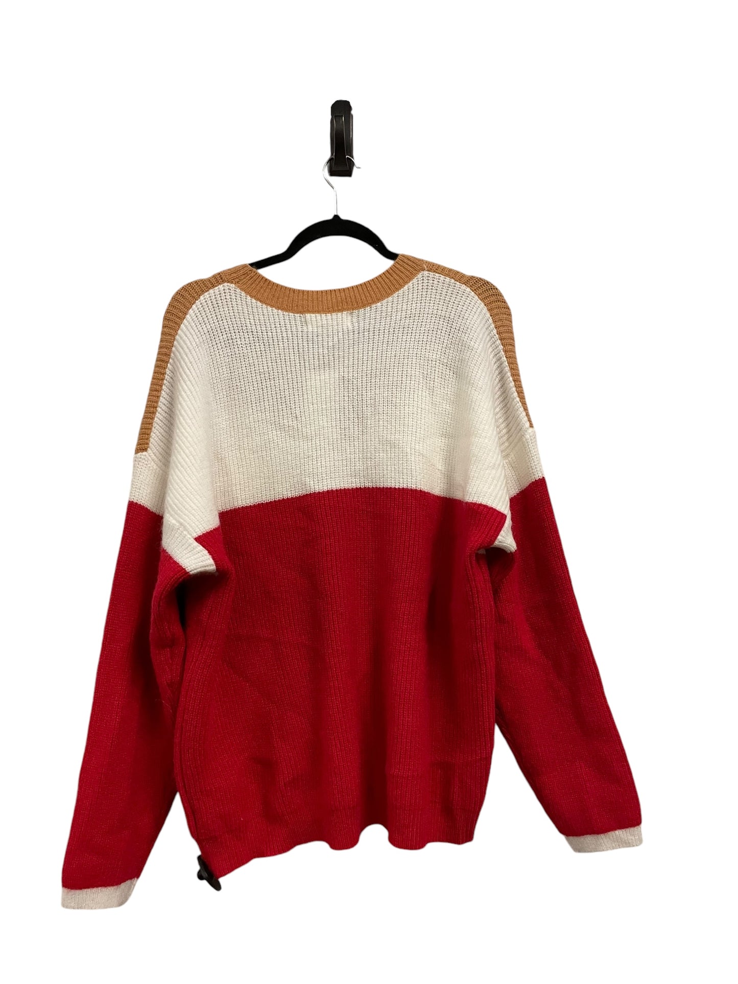 Sweater By Peach Love Cream California In Red, Size: M