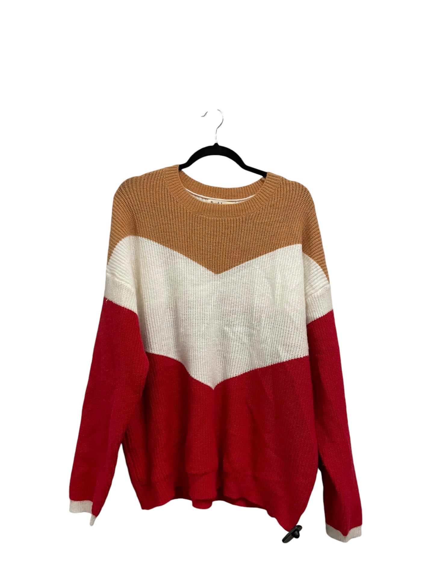 Sweater By Peach Love Cream California In Red, Size: M