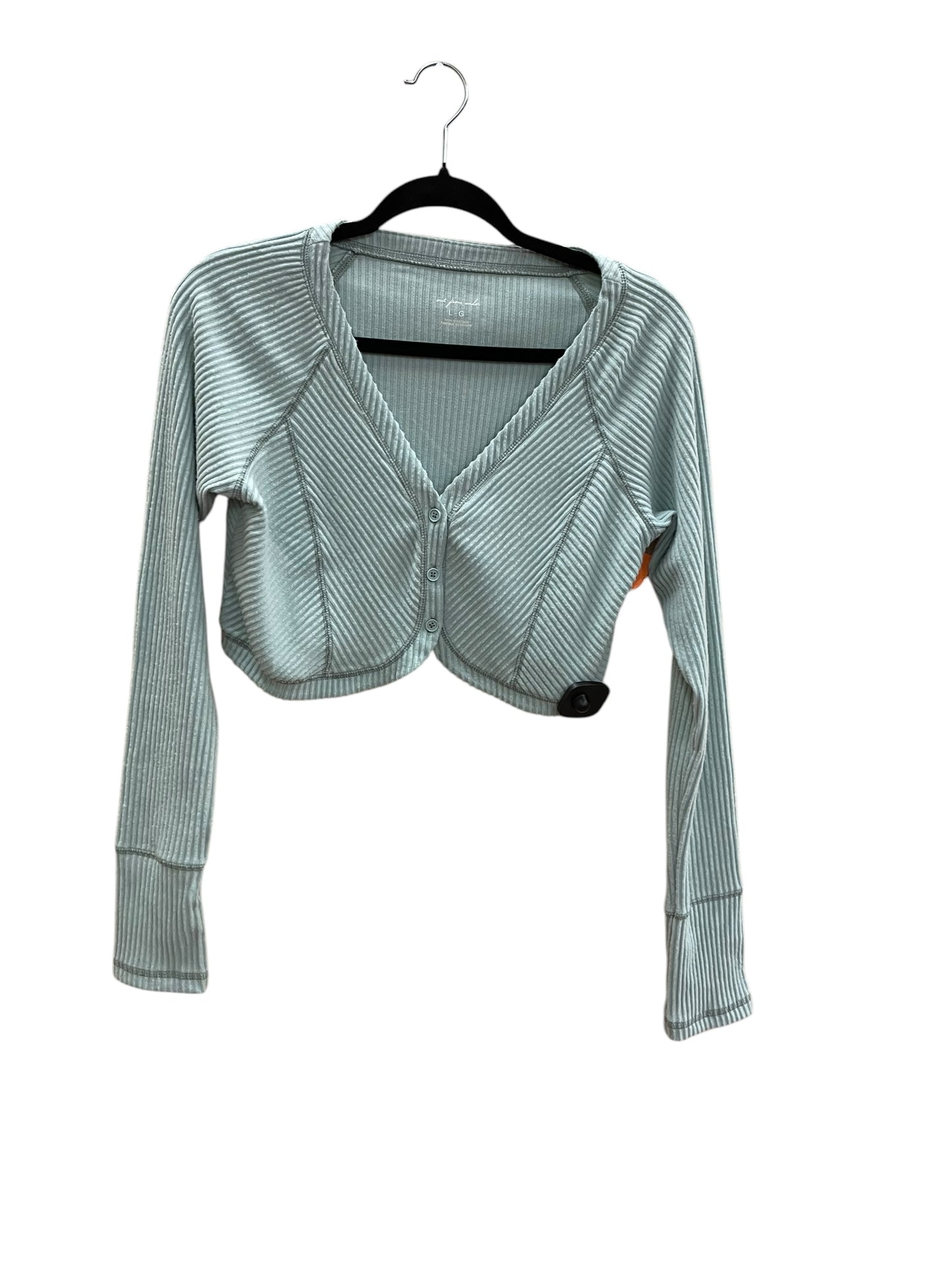 Top Long Sleeve By Clothes Mentor In Green, Size: L