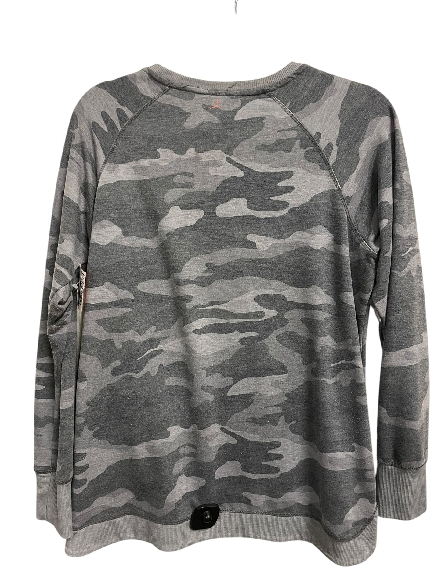 Athletic Top Long Sleeve Crewneck By Danskin In Grey, Size: M