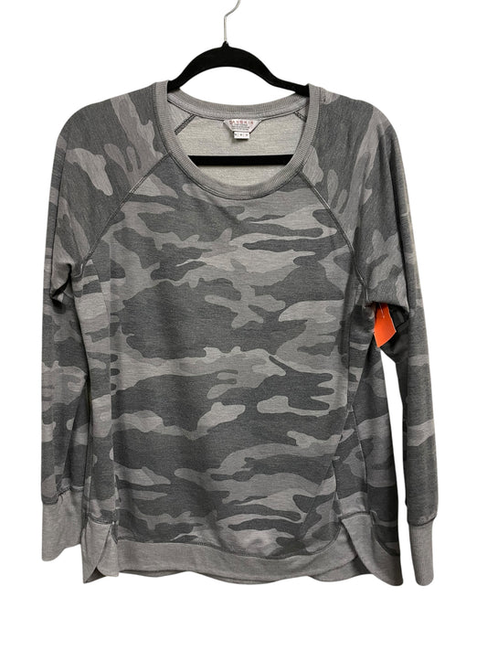 Athletic Top Long Sleeve Crewneck By Danskin In Grey, Size: M