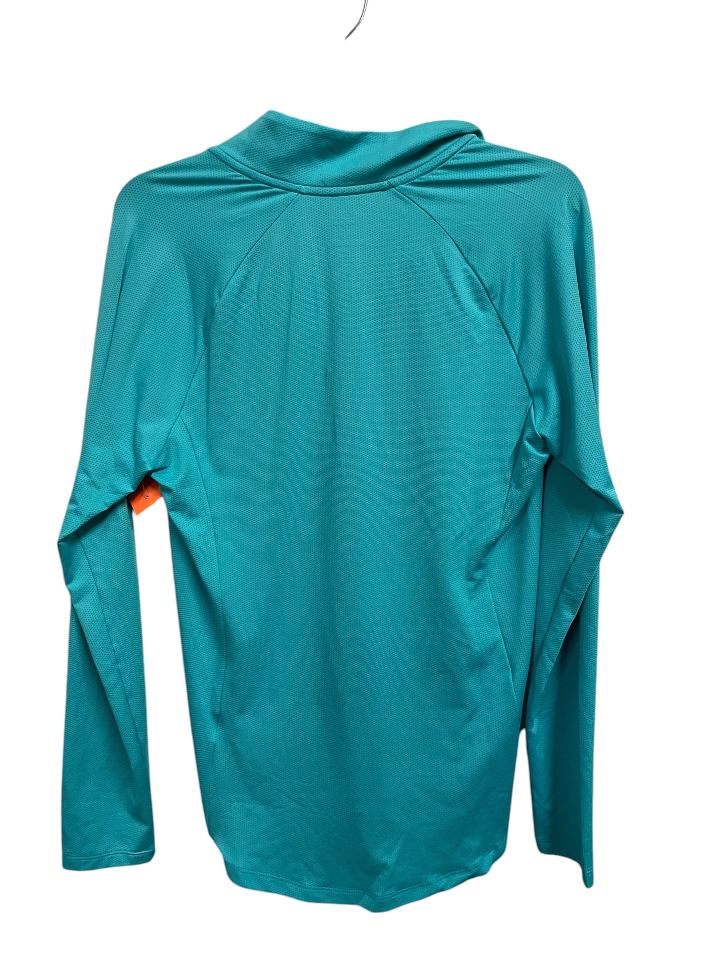 Athletic Top Long Sleeve Collar By Adidas In Blue, Size: M