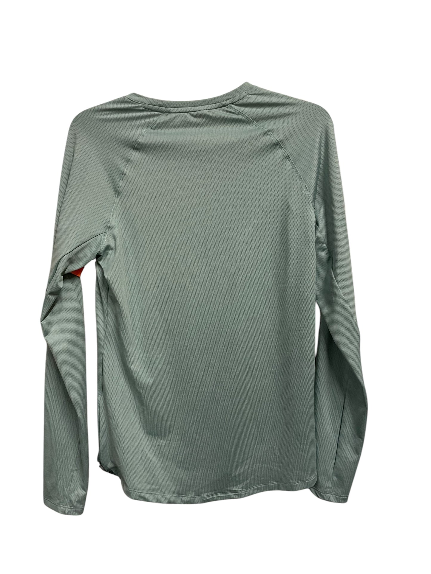 Athletic Top Long Sleeve Crewneck By Adidas In Green, Size: M