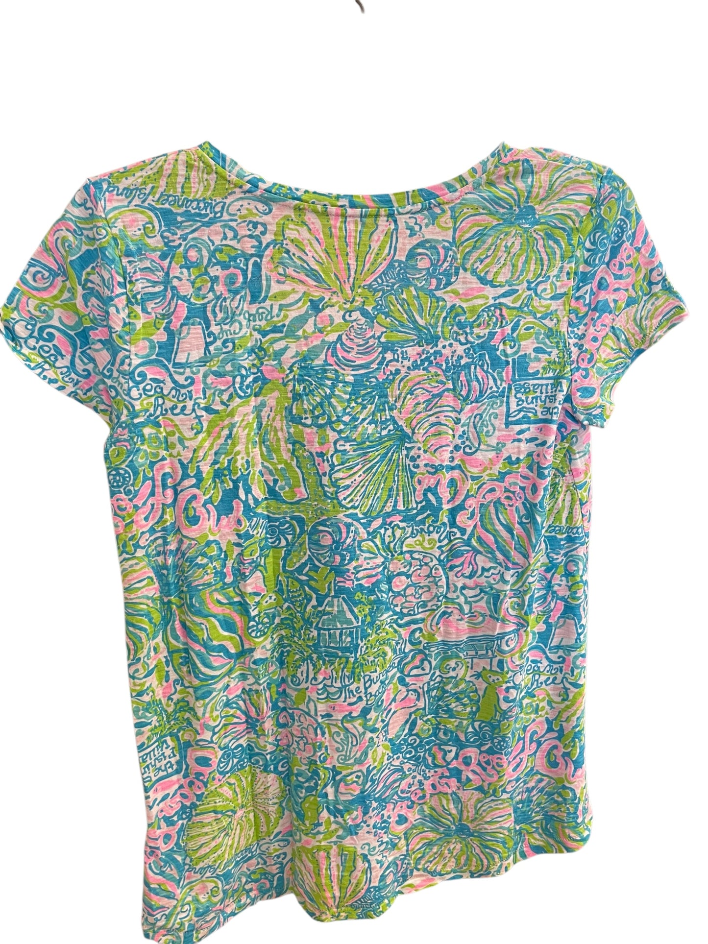 Top Short Sleeve Basic By Lilly Pulitzer In Blue, Size: S