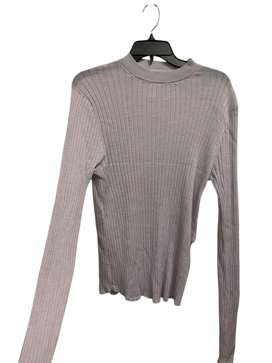 Top Long Sleeve Basic By Uniqlo In Purple, Size: Xl