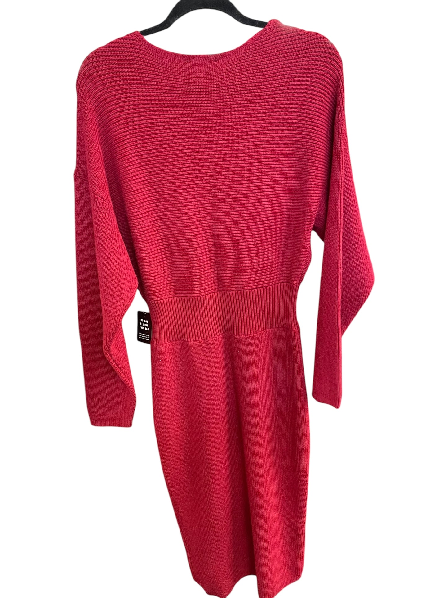 Dress Sweater By Express In Red, Size: L