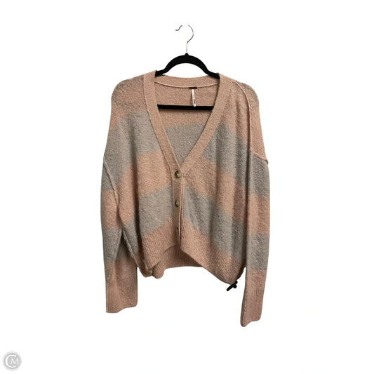 Sweater Cardigan By Free People In Peach, Size: S