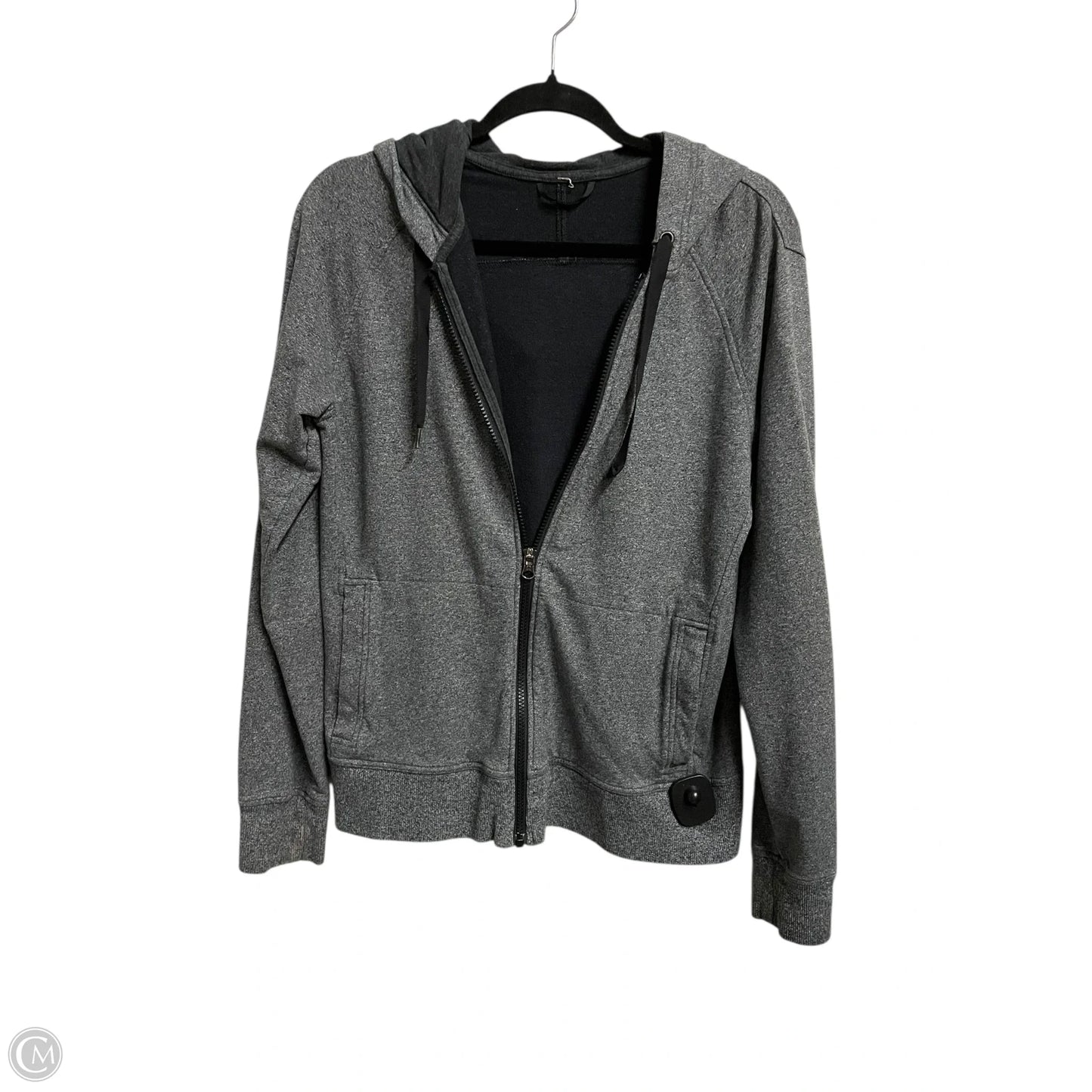 Athletic Jacket By Lululemon In Grey, Size: 8