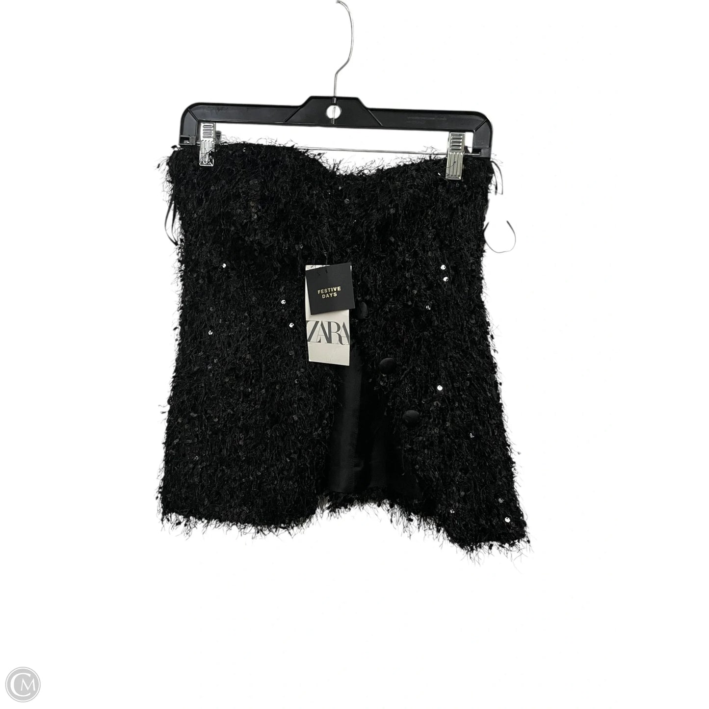 Top Sleeveless By Zara In Black, Size: Xs