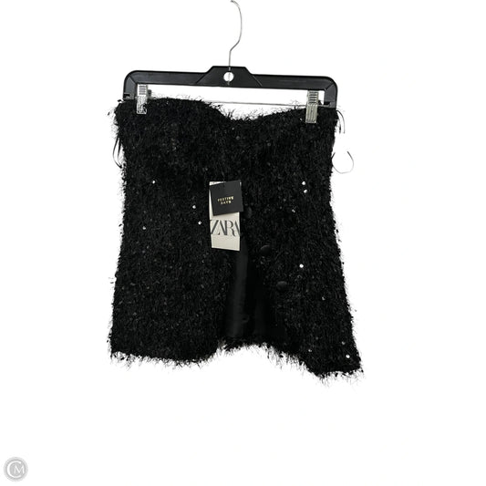 Top Sleeveless By Zara In Black, Size: Xs