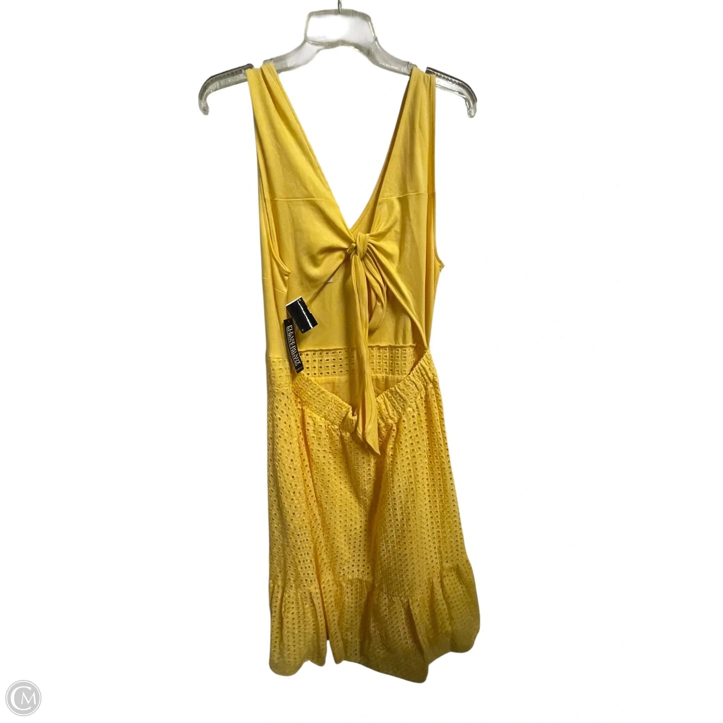 Dress Casual Maxi By New York And Co In Yellow, Size: L