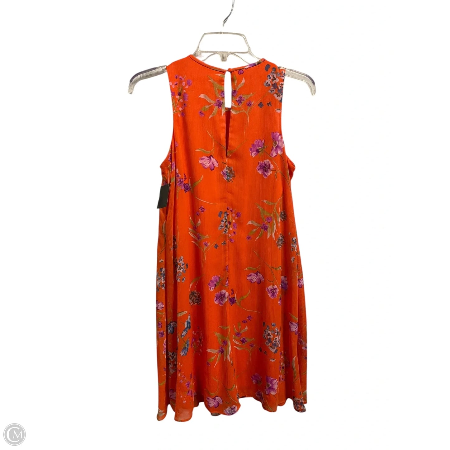 Dress Casual Midi By Calvin Klein In Orange, Size: Xs