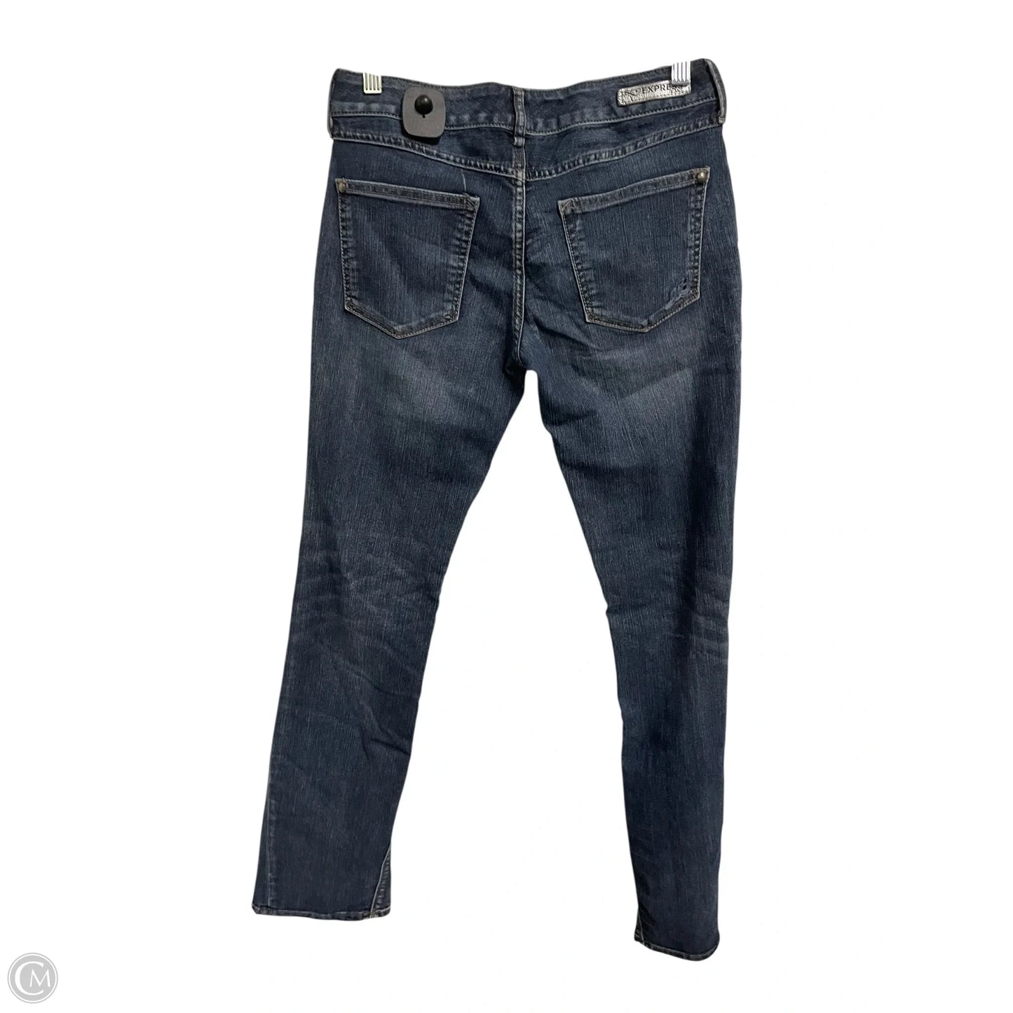 Jeans Straight By Express In Blue Denim, Size: 4