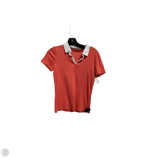 Top Short Sleeve By Tommy Hilfiger In Coral, Size: Sp
