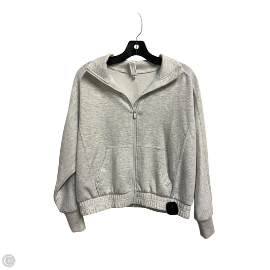 Sweatshirt Hoodie By Yogalicious In Grey, Size: Xs