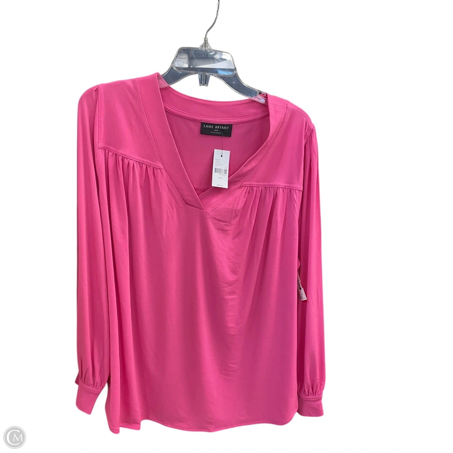 Top Long Sleeve By Lane Bryant In Pink, Size: 1x