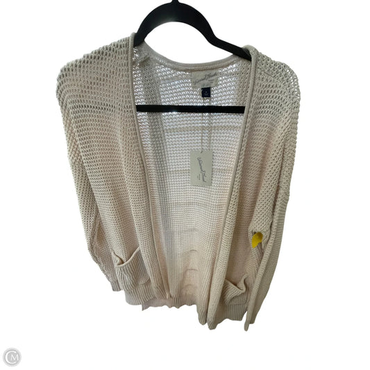 Sweater Cardigan By Time And Tru In Cream, Size: M