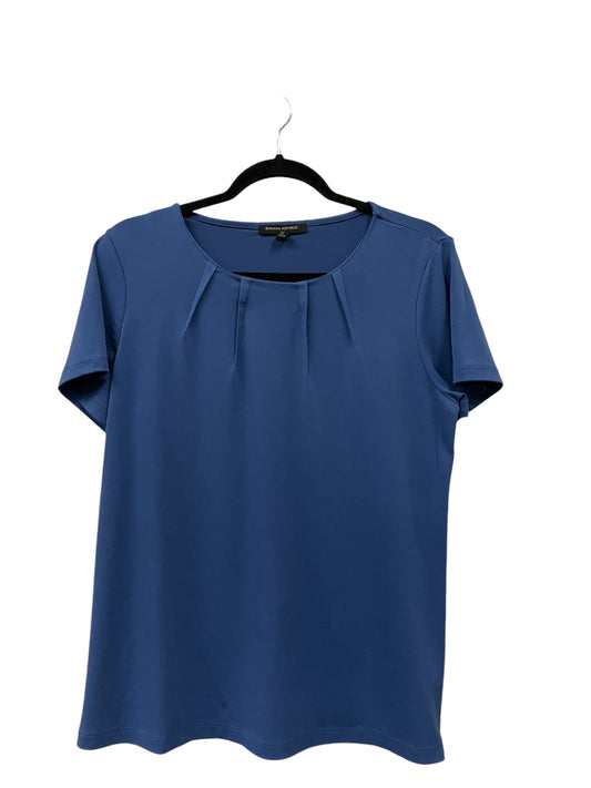 Top Short Sleeve By Banana Republic In Blue, Size: M