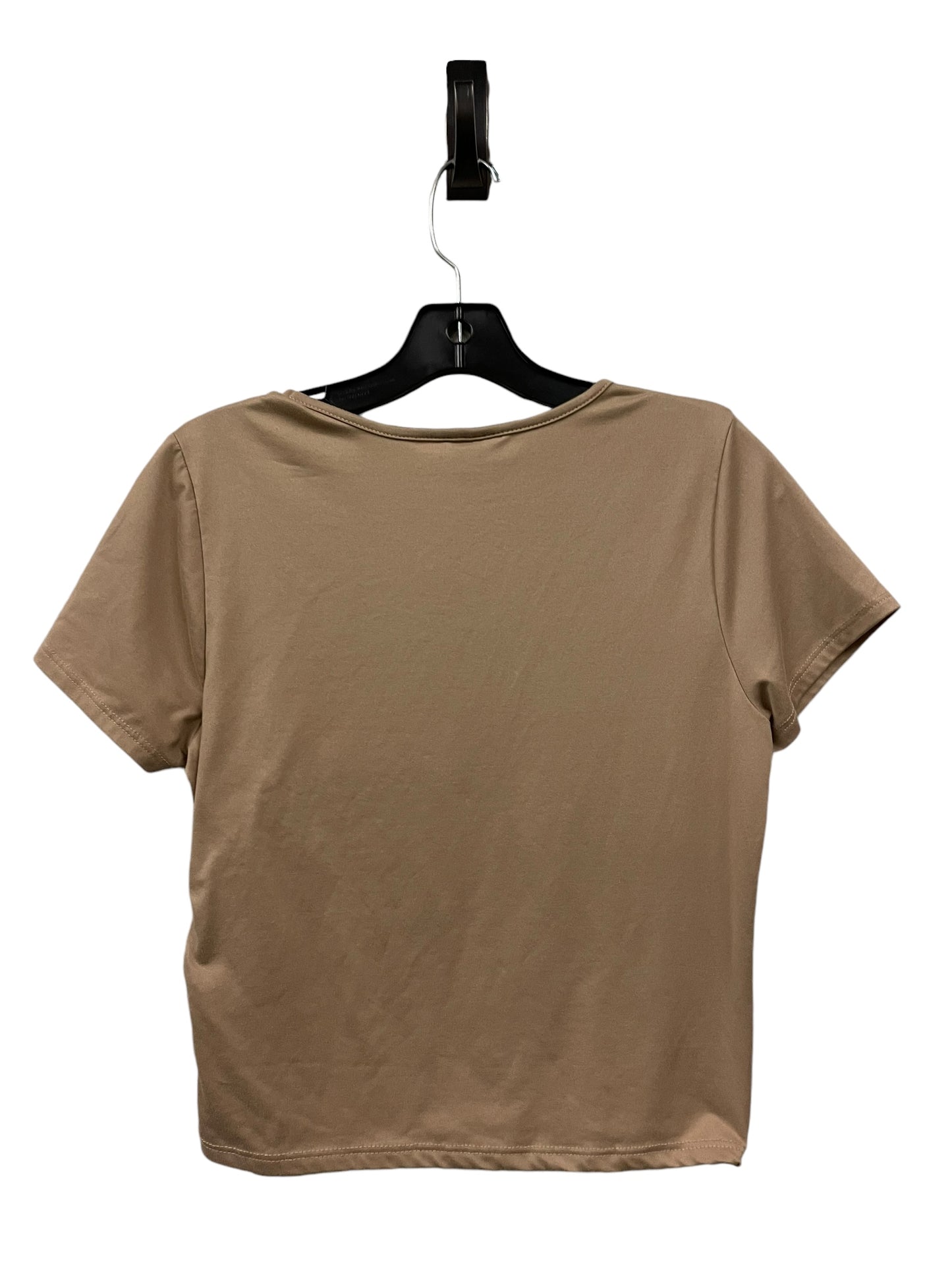 Top Short Sleeve Basic By Clothes Mentor In Brown, Size: M