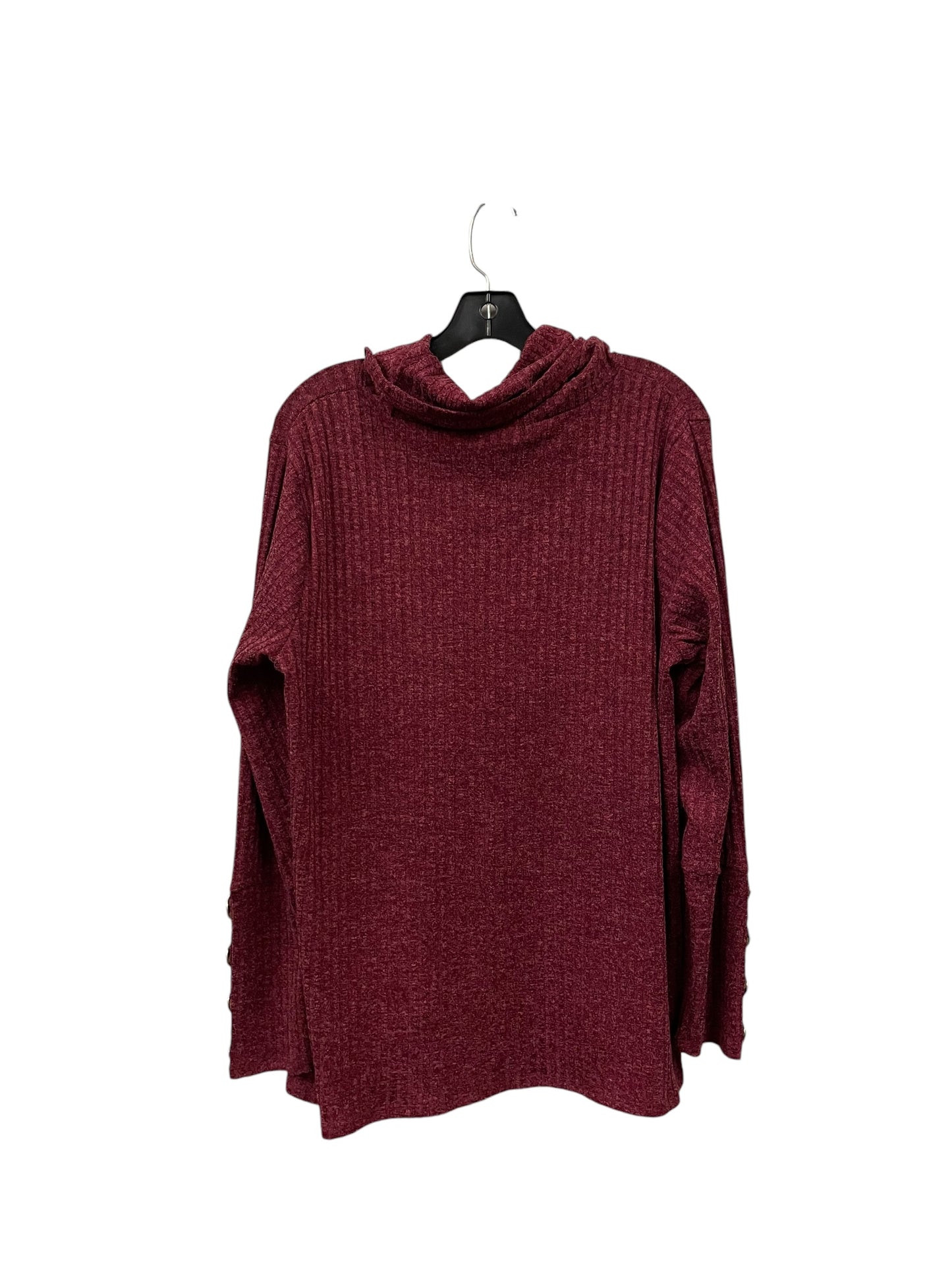 Top Long Sleeve By Retrology In Red, Size: Xl