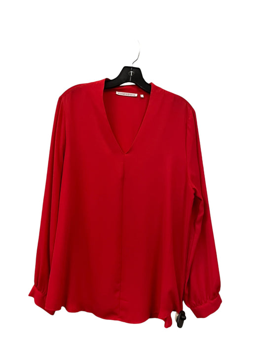 Top Long Sleeve By Violet And Claire In Red, Size: L