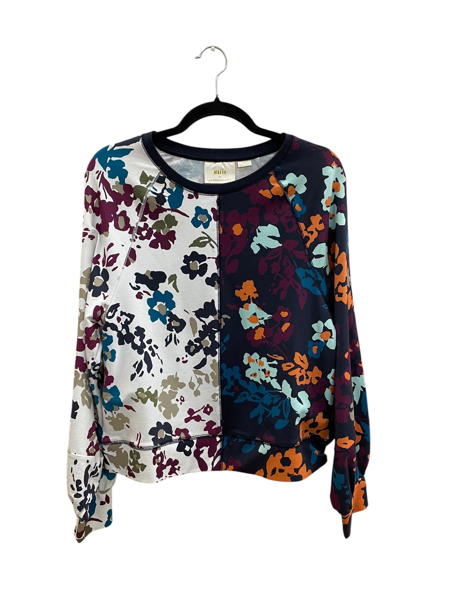 Sweatshirt Crewneck By Maeve In Multi-colored, Size: Xs