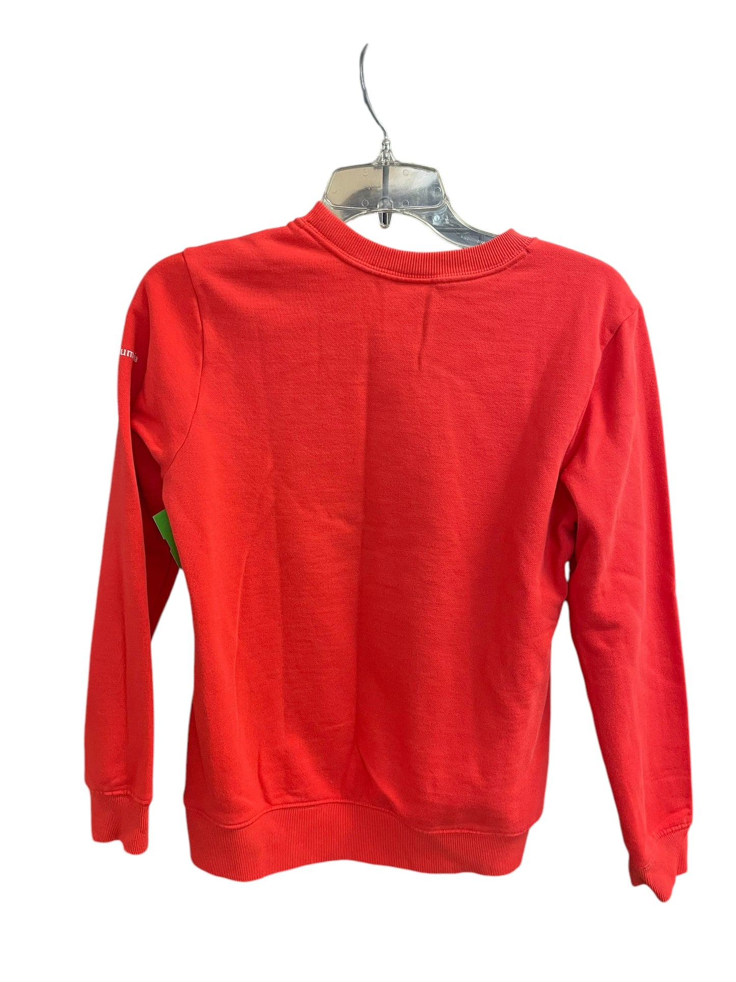 Athletic Top Long Sleeve Crewneck By Columbia In Orange, Size: S