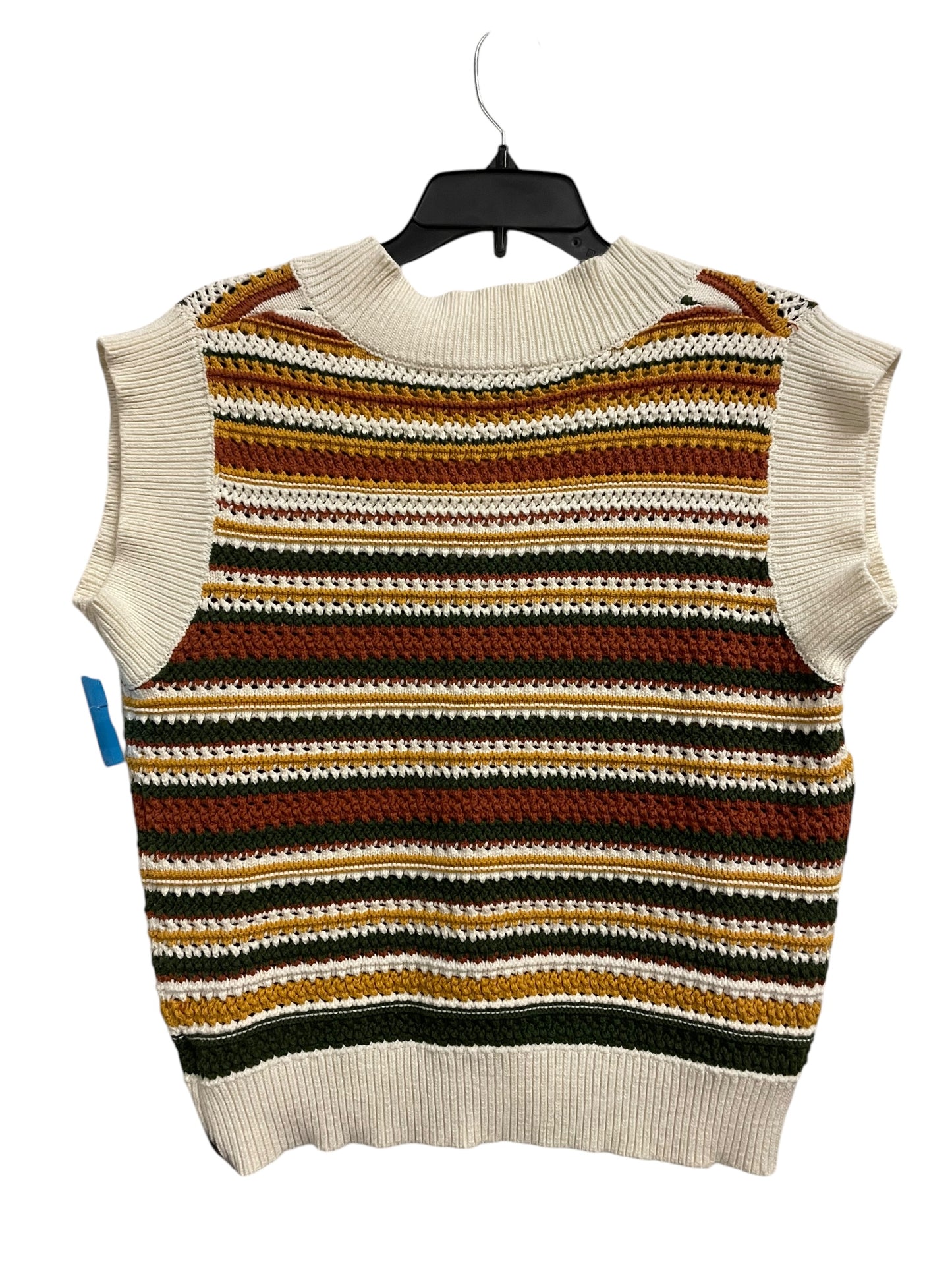 Vest Sweater By Clothes Mentor In Brown, Size: S