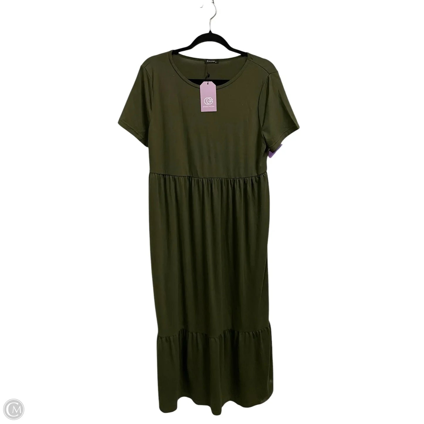 Dress Casual Midi By Clothes Mentor In Green, Size: M