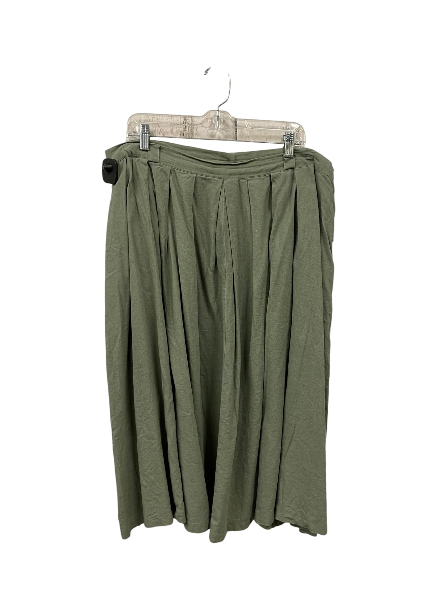 Skirt Midi By Modcloth In Green, Size: 20