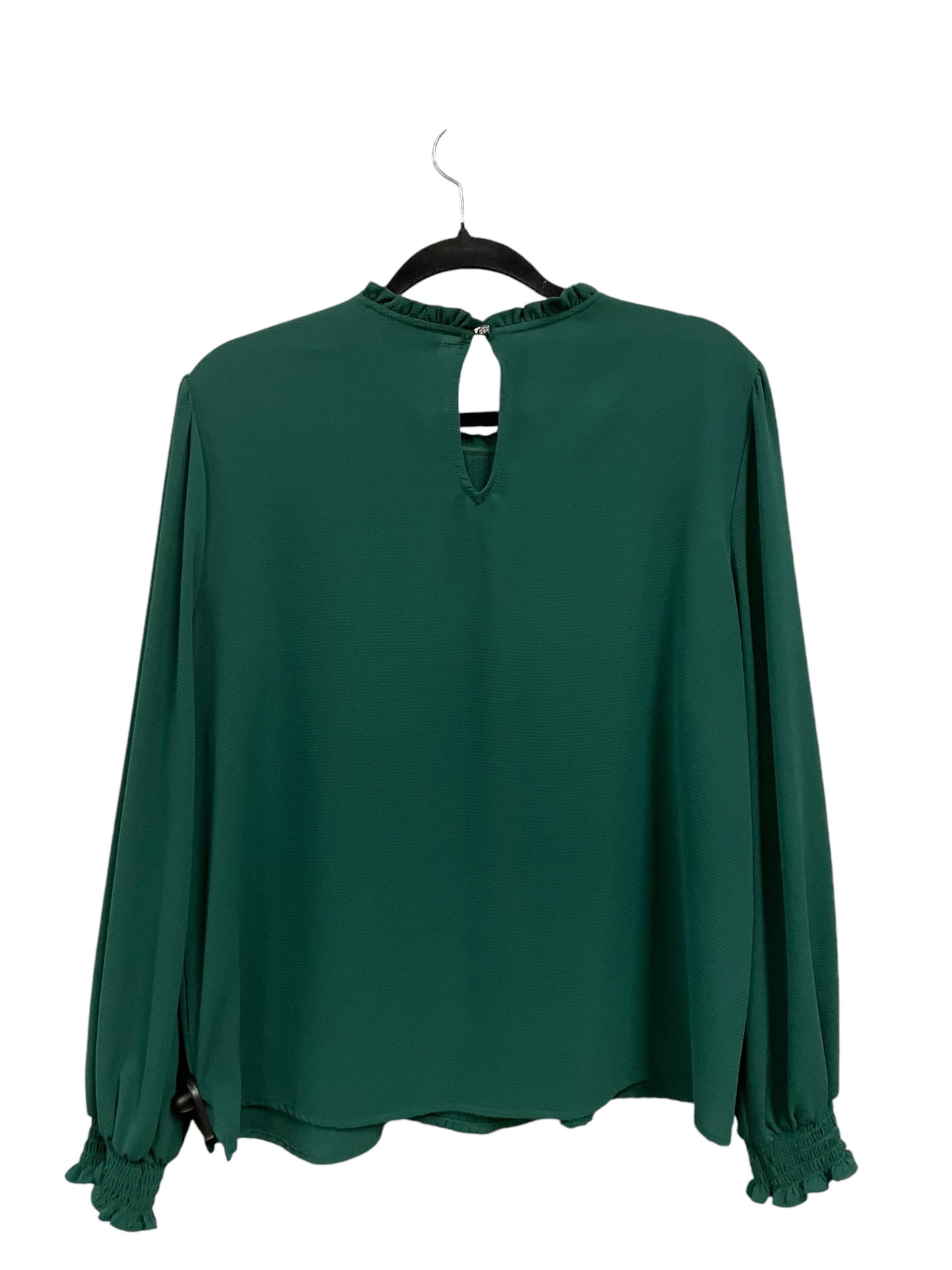 Top Long Sleeve By Cece In Green, Size: L