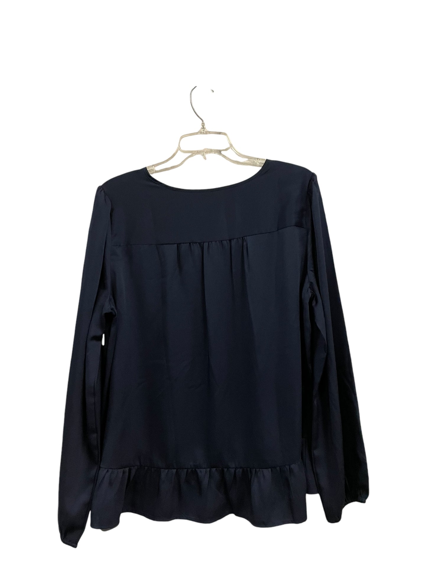 Top Long Sleeve By Loft In Navy, Size: L