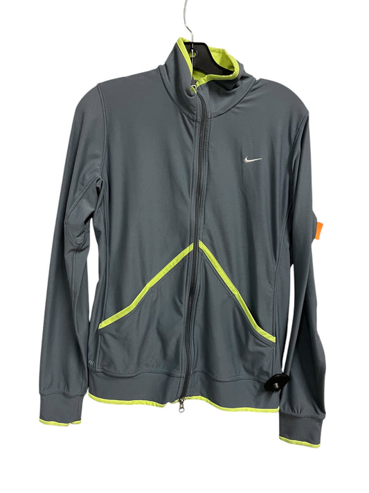 Athletic Jacket By Nike Apparel In Grey, Size: M