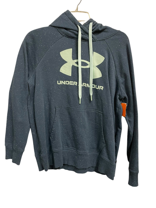 Athletic Sweatshirt Hoodie By Under Armour In Blue, Size: M