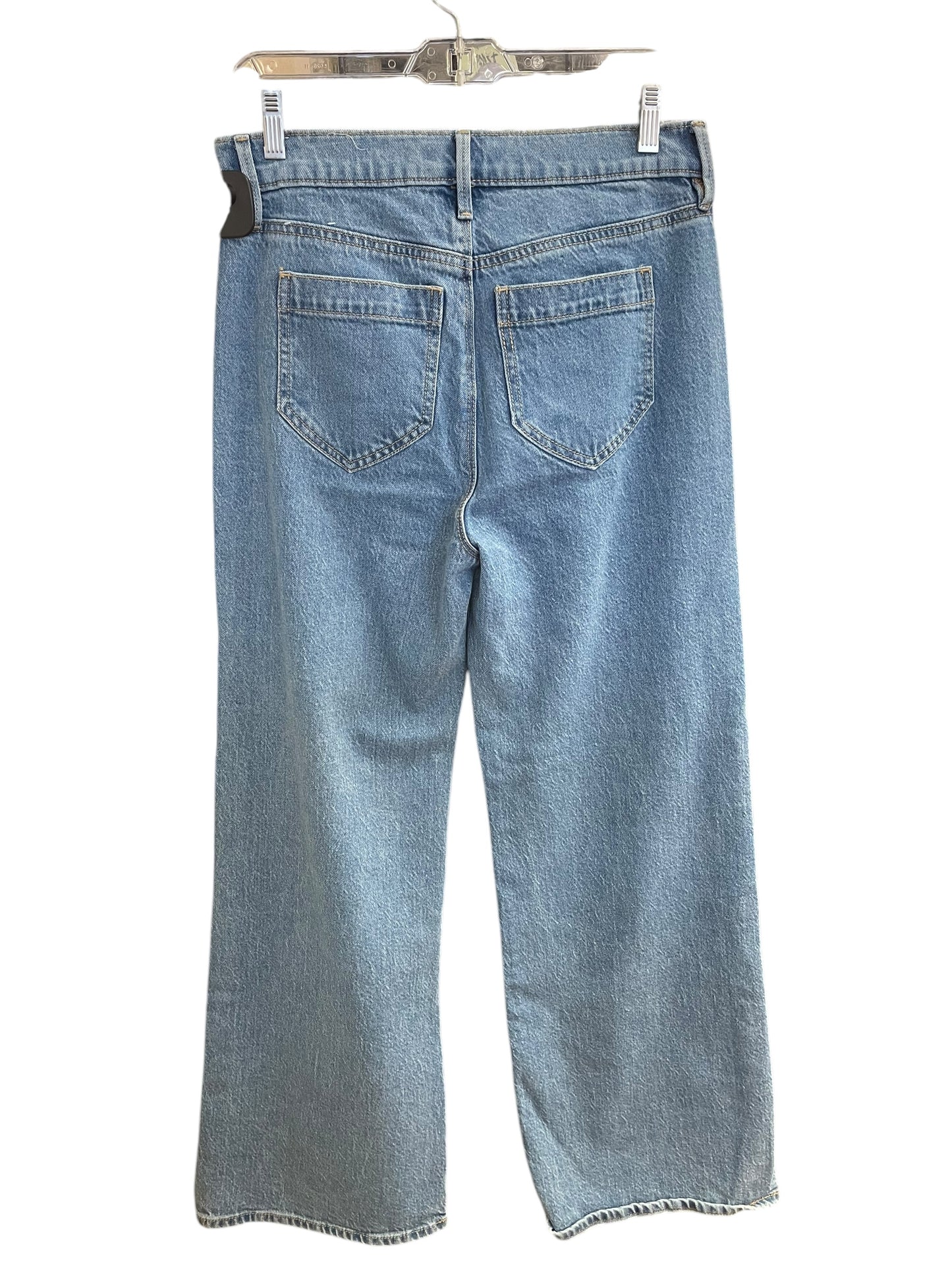 Jeans Wide Leg By Ann Taylor In Blue Denim, Size: 4