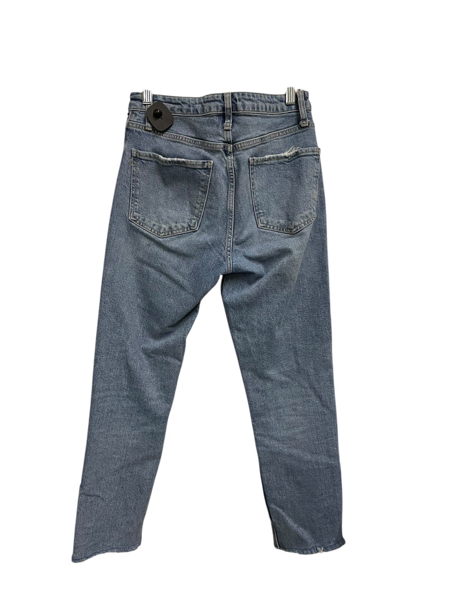 Jeans Straight By Zara In Blue Denim, Size: 4